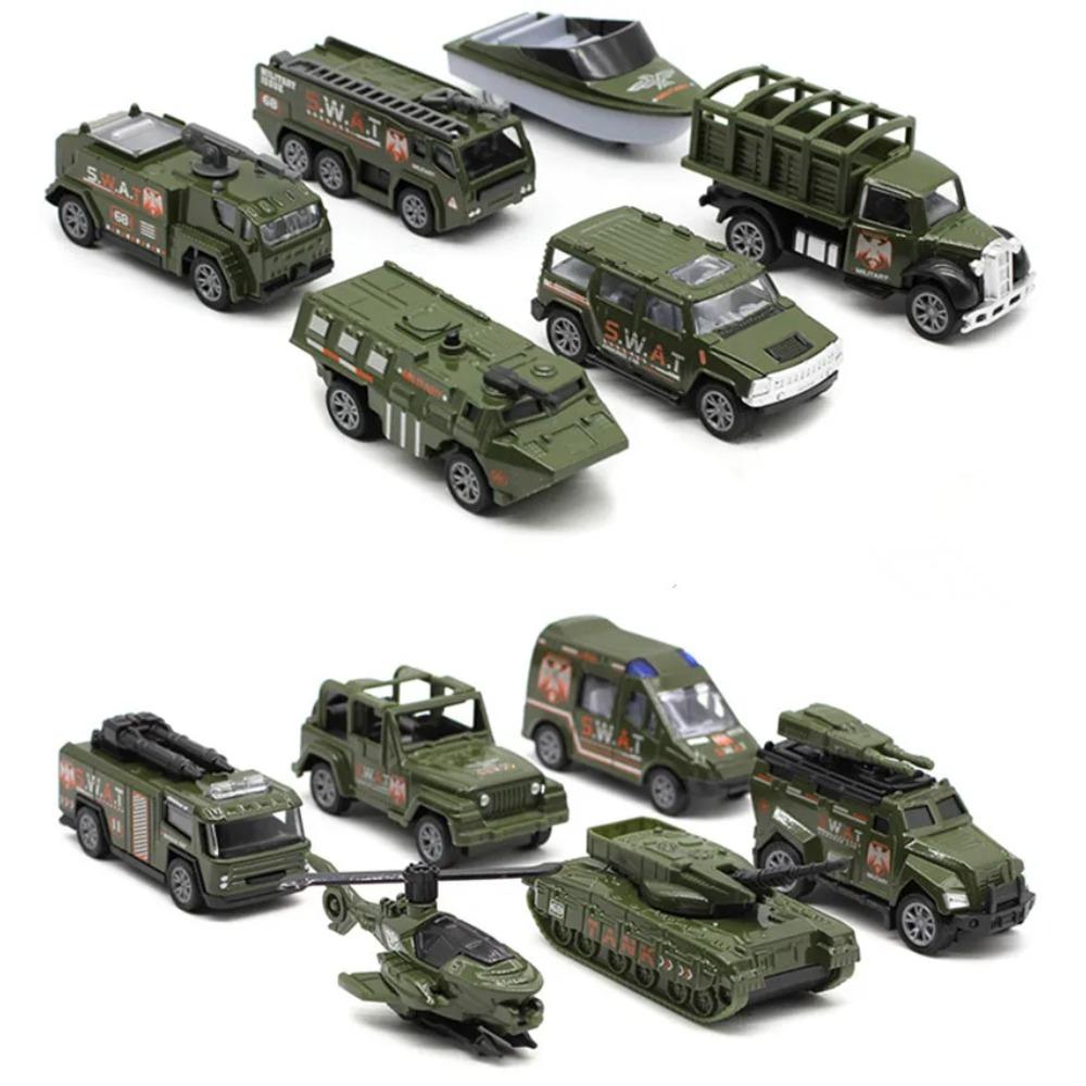 1: 64 Alloy Military Style Car Model,6-piece Set of Car Toys,original Packaging Gift,wholesale