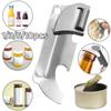 1/3/5/10pcs Stainless Steel Multipurpose Can Opener Portable Bottle Openers Folding  Mini Opener Keychain Stainless Finishwith Polished Steel Opener
