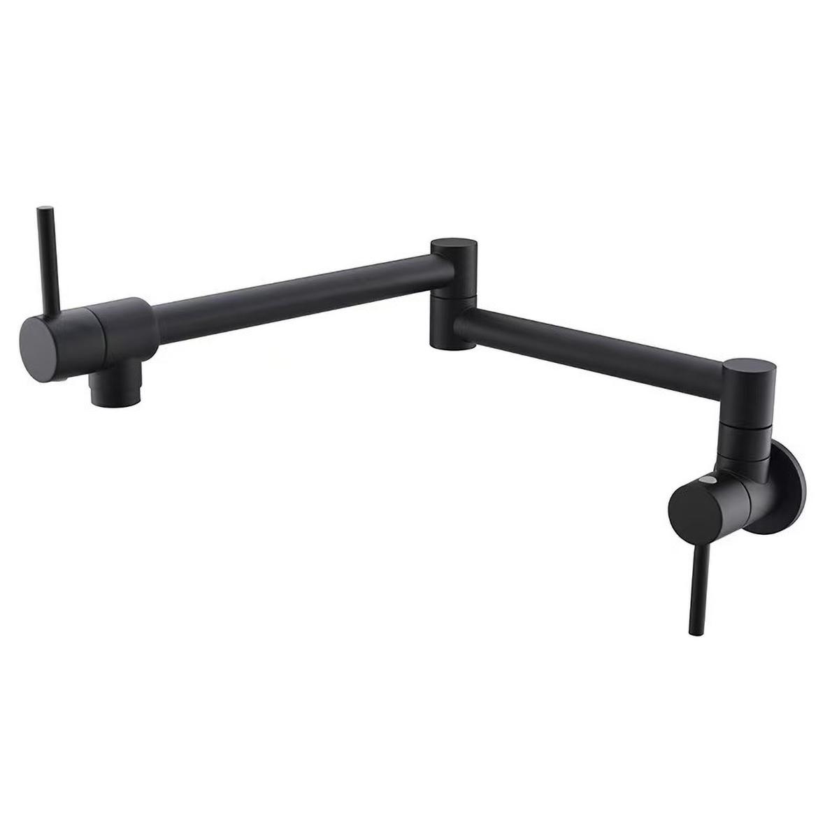 

kitchen Brass Pot Filler Tap Wall Mounted Foldable Faucet Single Cold Single Hole Rose Gold Sink Tap