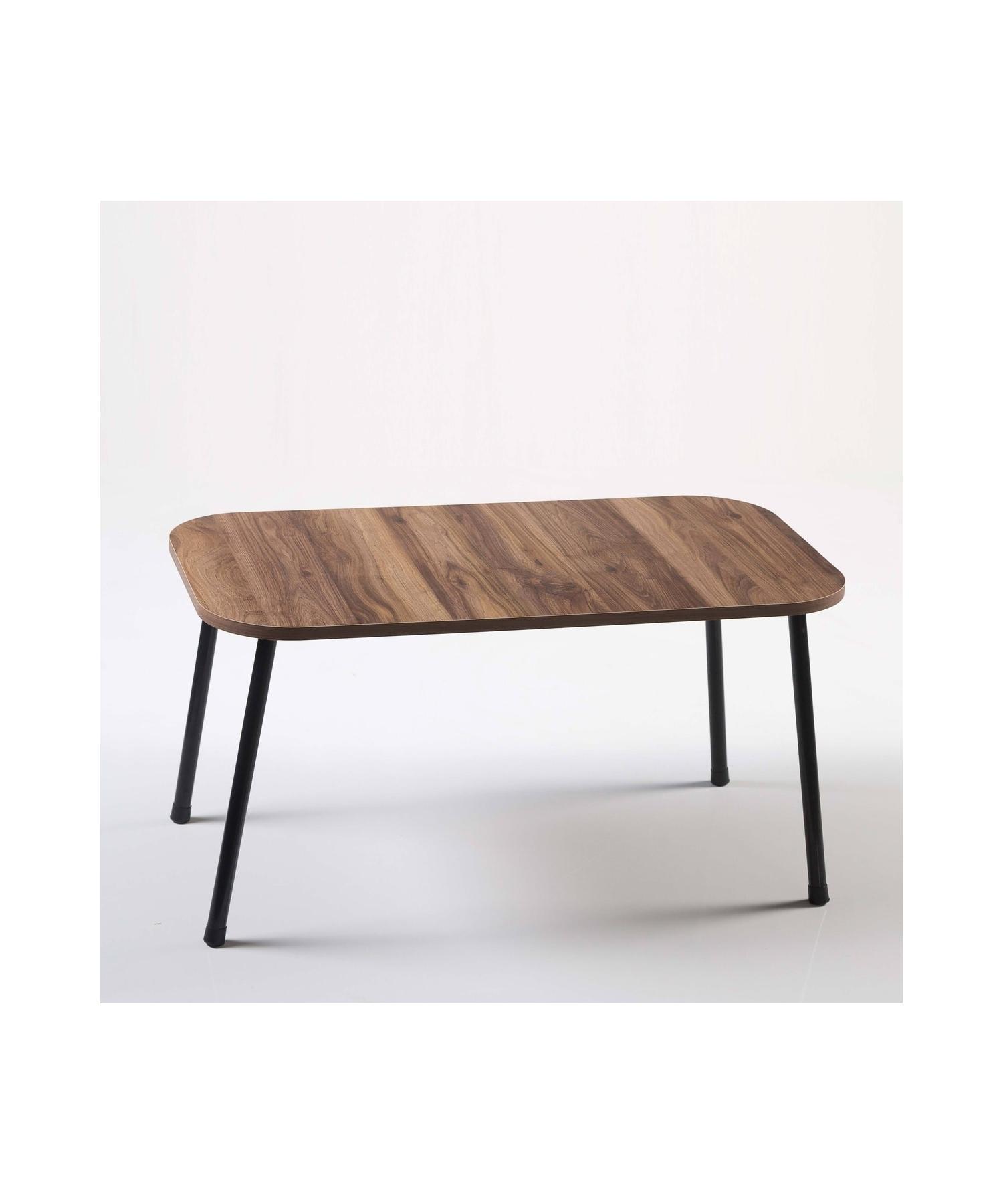 

Center Table Walnut Metal Leg Square