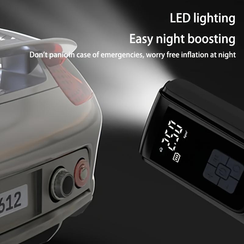 [Portable Tire Inflator] Portable Tire Inflator - Rechargeable Electric Pump with LED Flashlight and Nozzle Set,Suitable for Cars,Motorcycles,Bicycles