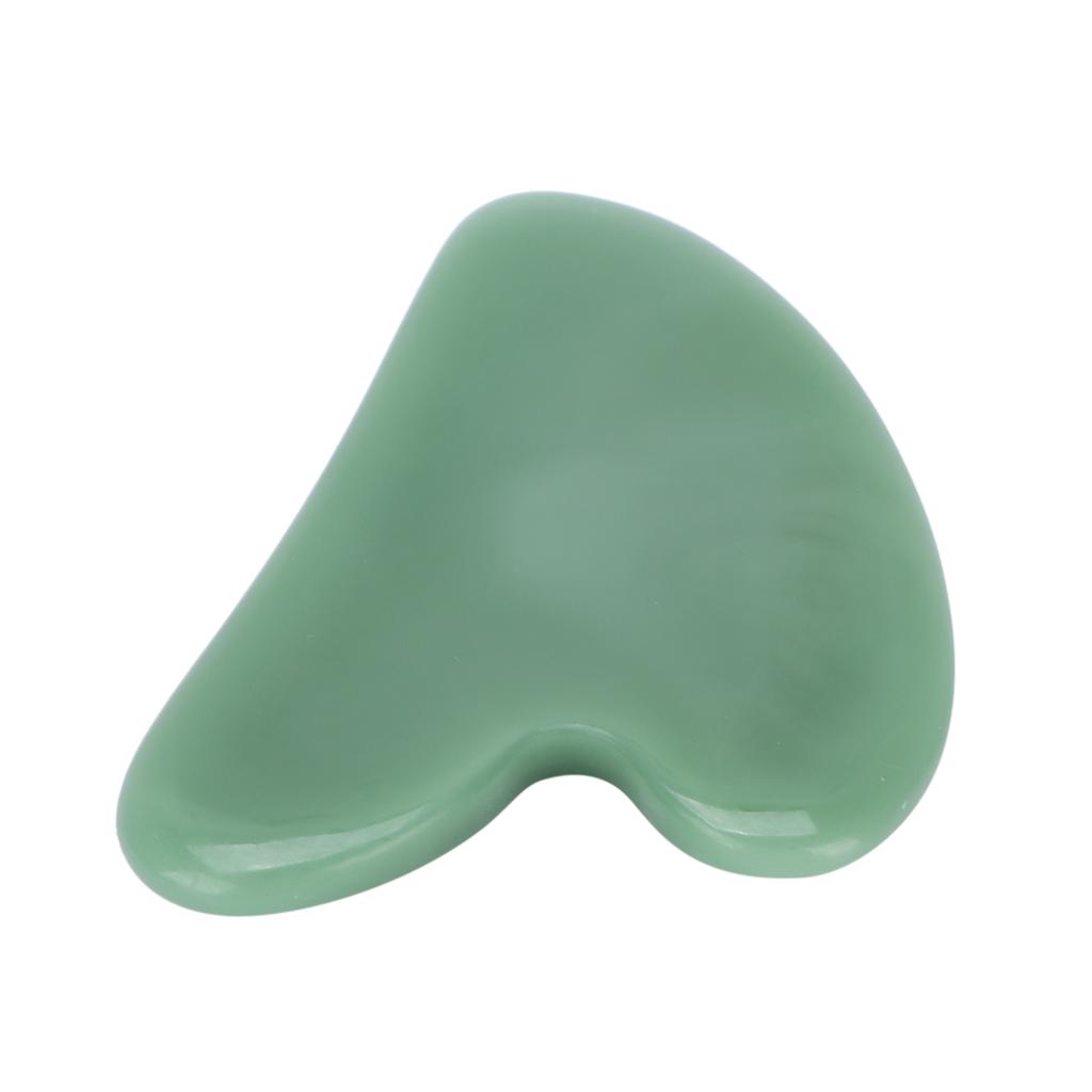 Gua Sha Facial Tool Natural Jade Stone Guasha Massage Board for Face Relieve TensionsPeach Heart