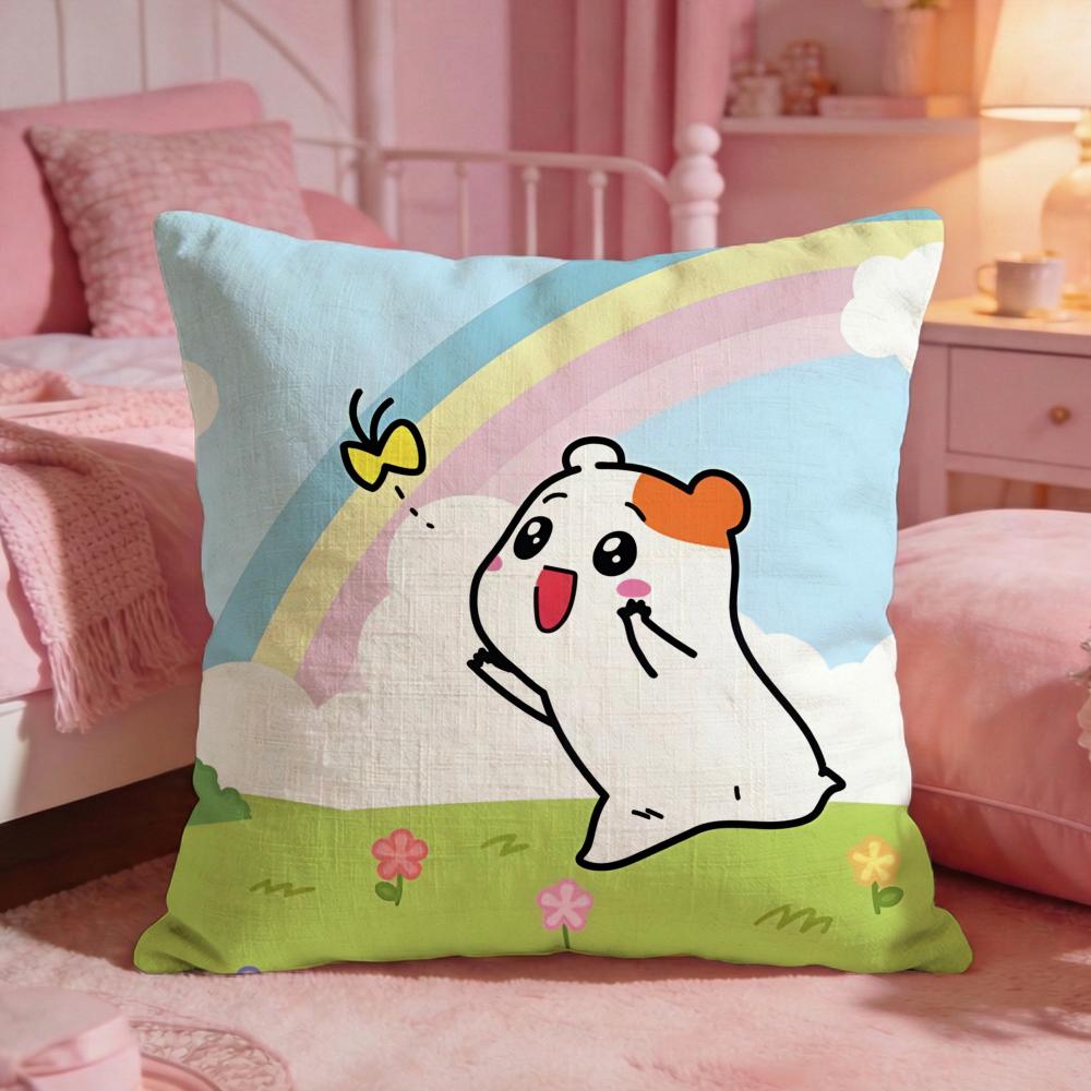 Oruchuban Ebichu Cushion Cover Premium Comfort Reversible Pillow Cove Two In One Design For Any Room Car Interior