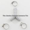 Three-Way Y-Shaped Drain Connector for Downspouts and Washing Machine Pipes