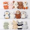 Cute Curly Unicorn Monkey Owl Penguin Pig Bear Animal Doll For Birthday Gift Girls And Kids
