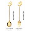 6pcs Coffee Spoon Dessert Fork Dinnerware Set Western Mirror 304 Stainless Steel Tableware Suitable for Family Gatherings Parties Weddings