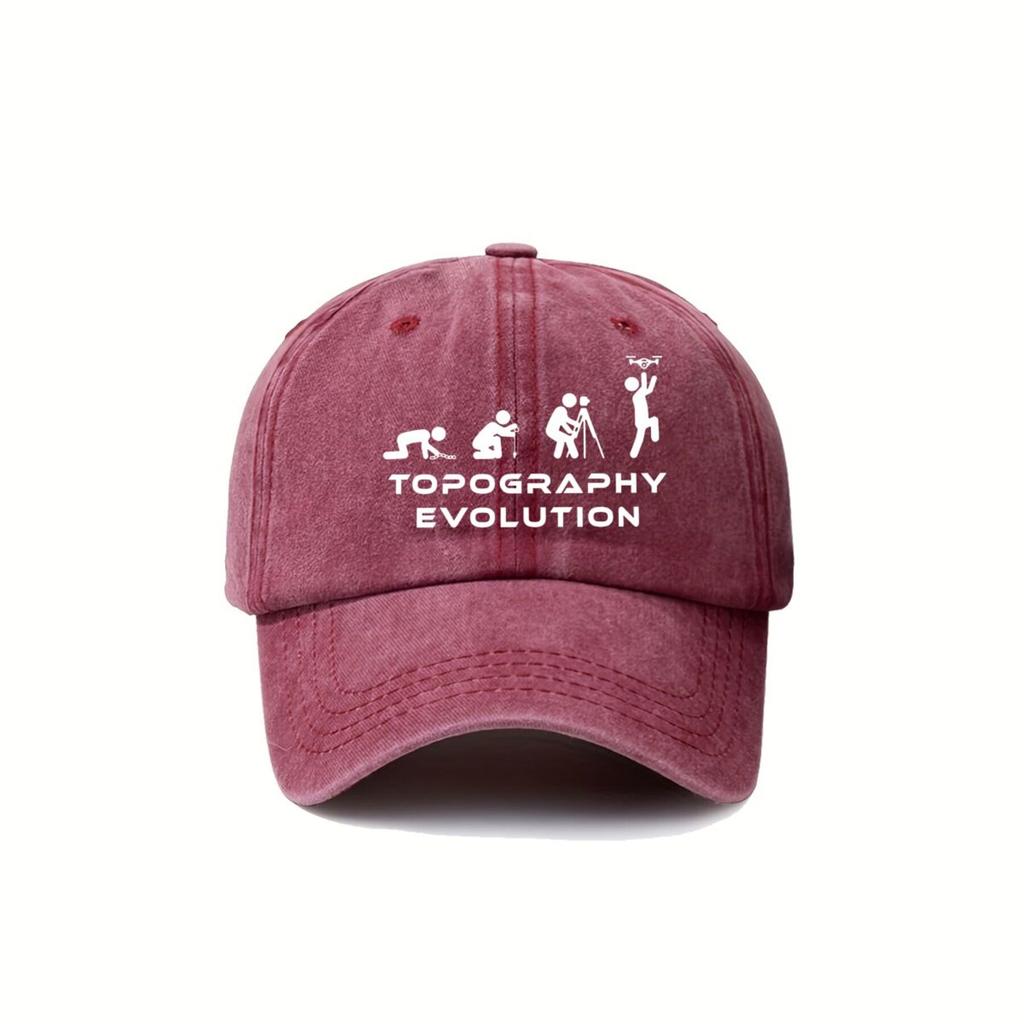 Topography Bold  Inspired Topography Evolution Unisex Lightweight Outdoor Sports Baseball Cap
