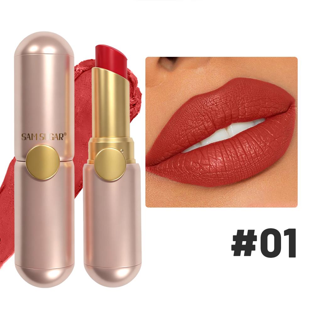 Matte Lipstick Long Lasting Waterproof Velvet Lipstick Capsule Lipstick Korean Makeup Nude Red Lip Stick for Women