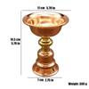 Red Brass Tibetan Candlestick Religion Handcrafted Polishing Altars Candle Floating Light Lamp Buddhist Tribute Table Decoration