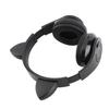 LED Noise Reduction Headset Cat Ear Shape Bluetooth 5.0 Headset with Microphone for Young People