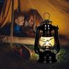 Metal Kerosene Lantern Vintage Oil Burning Lantern  Hurricane Table Lamps with Handle for Camping Home Hiking Patio