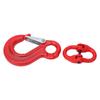 Slip Hook Eye Sling Heavy Duty 2T Bearing Trailer Lifting Chain Connector with 2 Ring Buckle