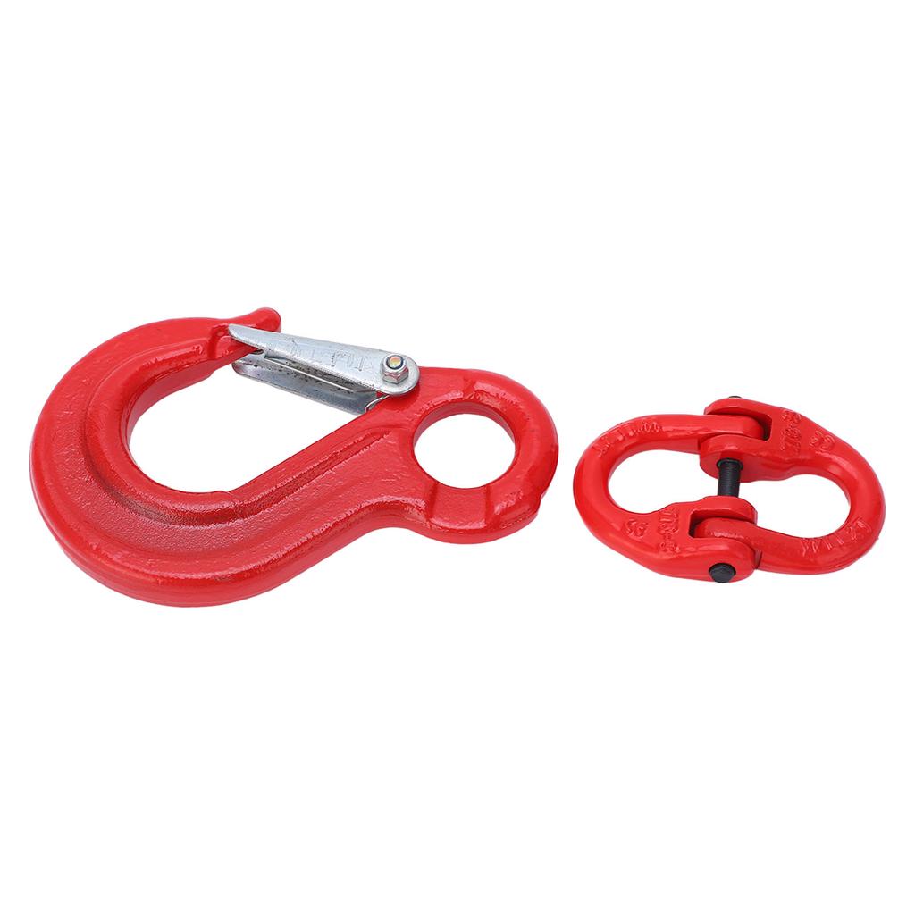 Slip Hook Eye Sling Heavy Duty 2T Bearing Trailer Lifting Chain Connector with 2 Ring Buckle