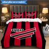 3PCS Athletico Paranaense Printed Soft Bedding Set,Including 1pc Duvet Cover And 2pcs Pillowcases Perfect for Bedroom, Dormitory, Fan Gift