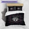 Monaco FC Printed 3PCS Bedding Set Breathable Duvet Cover with Pillowcases Decorative Bed Linen for Bedroom Home