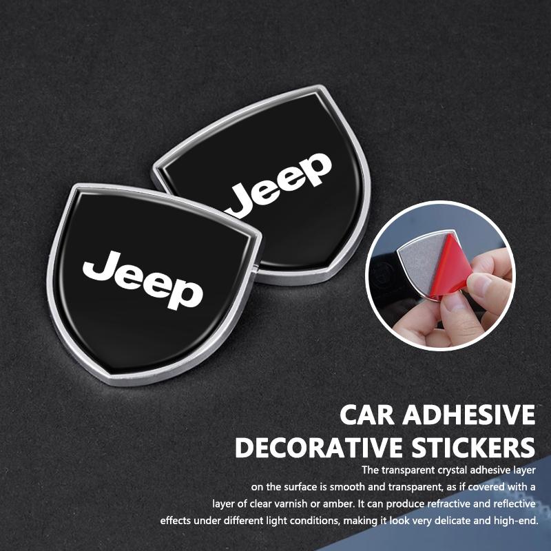 Stylizacja Samochodu 3D Metalowe Naklejki Ozdoba Tarcza Emblemat Odznaka Dla Jeep Grand Cherokee Wrangler JK Renegade Gladiator Compass