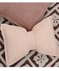 BUYNOW 1PC Corduroy Bow Pressed Edge Pillowcase French Luxury High-end Princess Style Sofa Cushion Cover Home Bedroom Decor