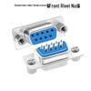 DB9 Female-to-Male 9-Pin Solder Type RS232/485 Serial Connector Plug