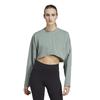 Adidas Womens/Ladies Yoga Studio Crop Sweatshirt
