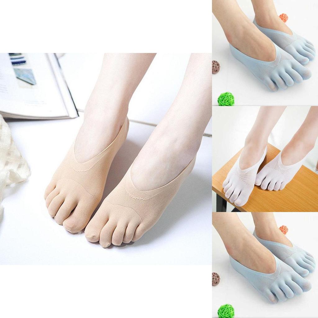 Luxuriöse Mode Damen Baumwollmischung Spitze Rutschfest Unsichtbare Low Cut Socken für Komfort