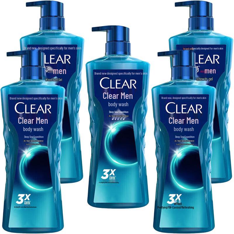 Clear & Clean Men s Deep Sea Cologne Shower Gel 5-Pack
