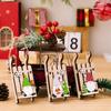 Wooden Santa Claus Sleigh Hangings Ornaments For Christmas Celebration Decor
