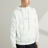 Li Ning Sports Fashion Series Paris Fashion Week Half-Zip Hoodie With Large Pockets Men Hoodies Off-White AWDR221-2