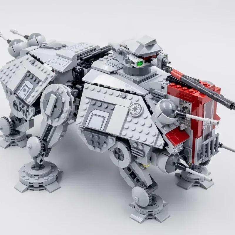 Technical AT-TE Walker 75337 MOC Model 1082PCS Building Block Space Robot Kit Self-locking Bricks DIY Assemble Birthday Gift Toy