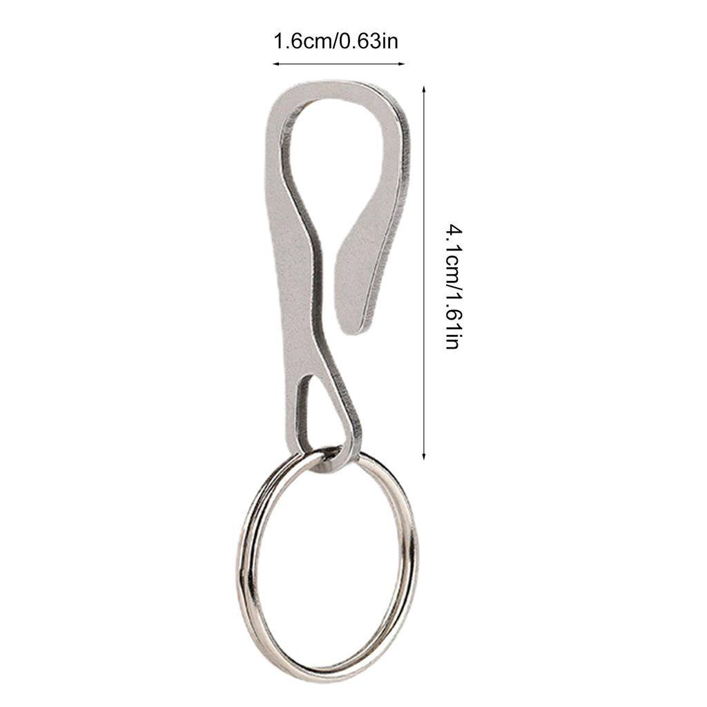 Multifunctional Belt Key Holder Small Keychain Hook Lightweight Keyring Clasp Money Clip Stainless Steel Keychain Clip