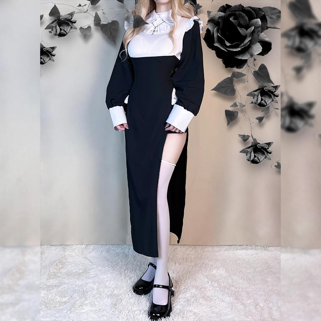 Milky Time Women's Sexy Sister/Nun Halloween Costume (L)