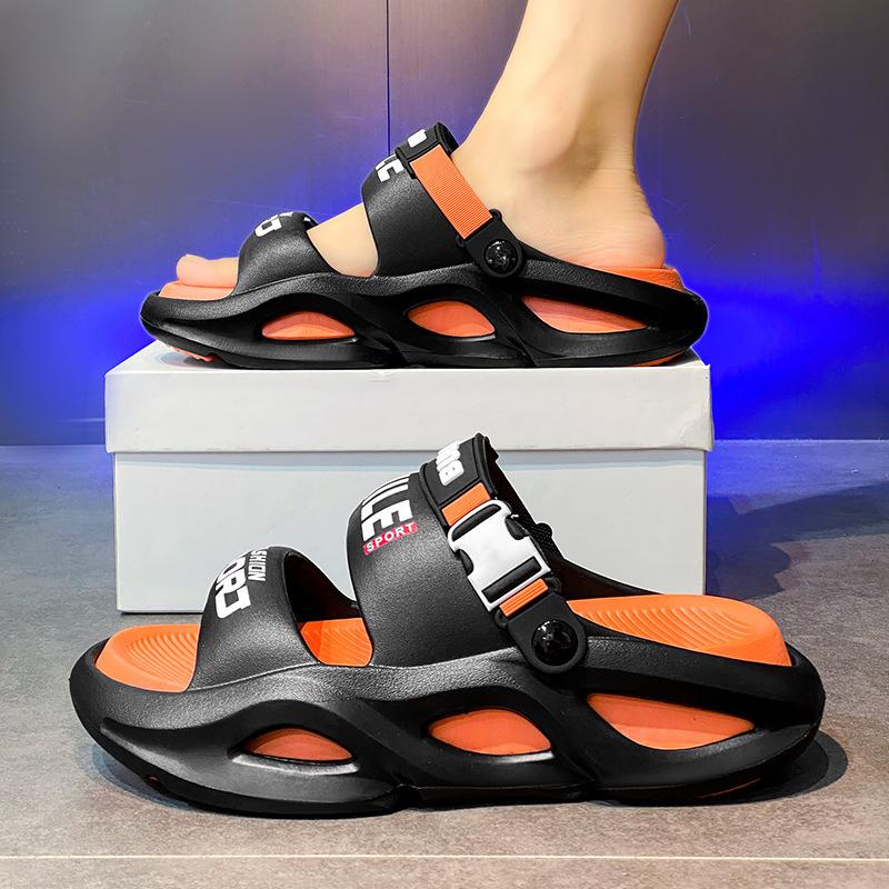 Slippers summer non-slip thick-soled bathroom beach sports driving dual-purpose odorless sandals