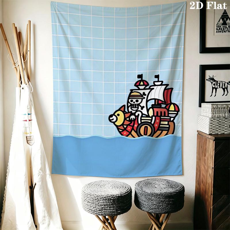 One Piece Wall Tapestry Aesthetic Wall Hanging Printed Fabric Blanket Decorative Tapestries for Bedroom Living Room Home Decor