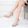 2020 sommer Neue Alle-um Sommer frauen Schuhe Ein Wort Schnalle Einfache Hang Ferse Sandalen Transparent LFD