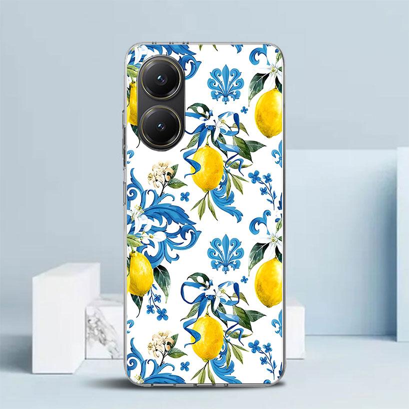 Summer Fruits Lemon Soft Cover for Xiaomi Poco F7 Ultra X7 X6 X5 Pro M7 Phone Case Redmi 15 15C 13 13C 12 12C 10 10C Print Shell