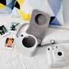 [Kinokoo] Instax Mini 12 Case, Fujifilm Instax Mini 12 Camera Case, Instax Case, Magnetic Opening, Shoulder Strap Included (White) White