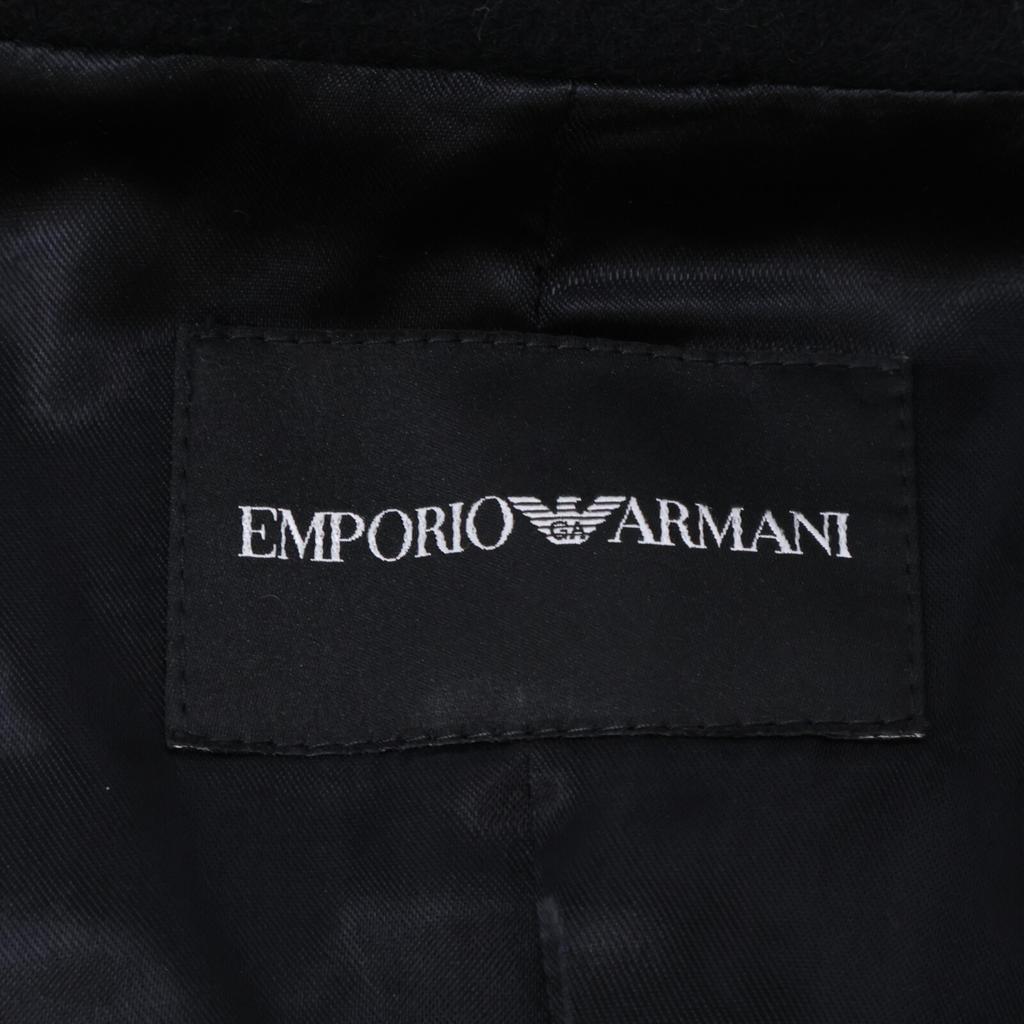 EMPORIO ARMANI Black 22 years H3NL2Z C9802 Wool cashmere double coat coat 1 blackUsed