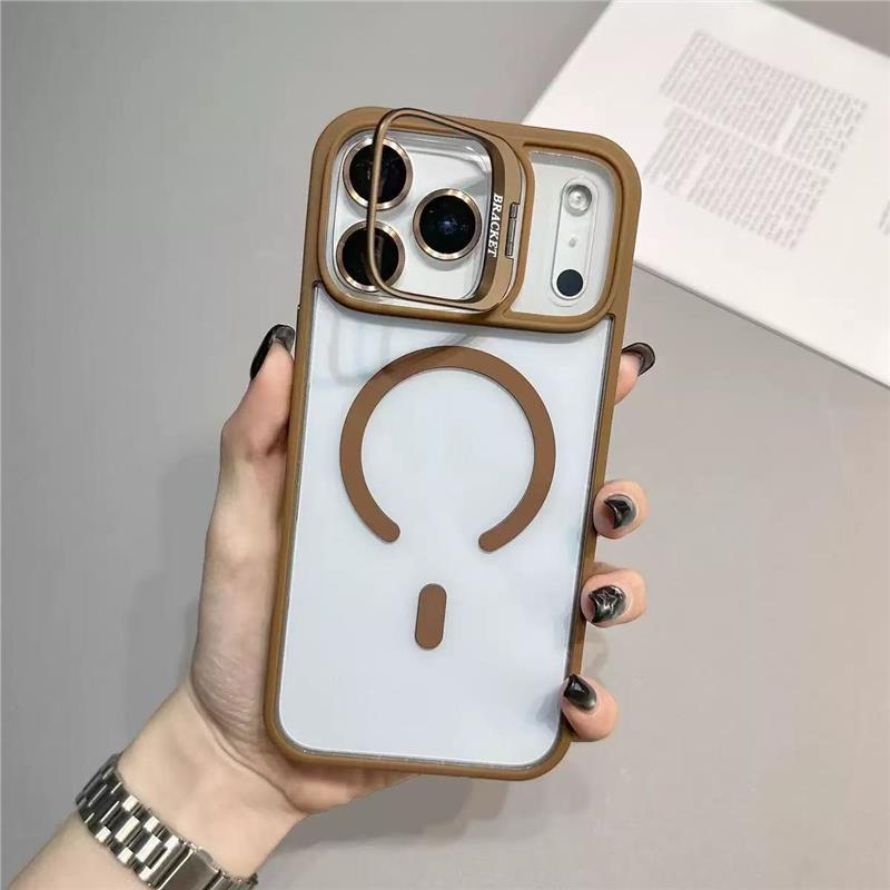 Lens holder Magnetic attraction is suitable for Apple iPhone11promax mobile phone case, the new 11 transparent all-inclusive anti-drop case.