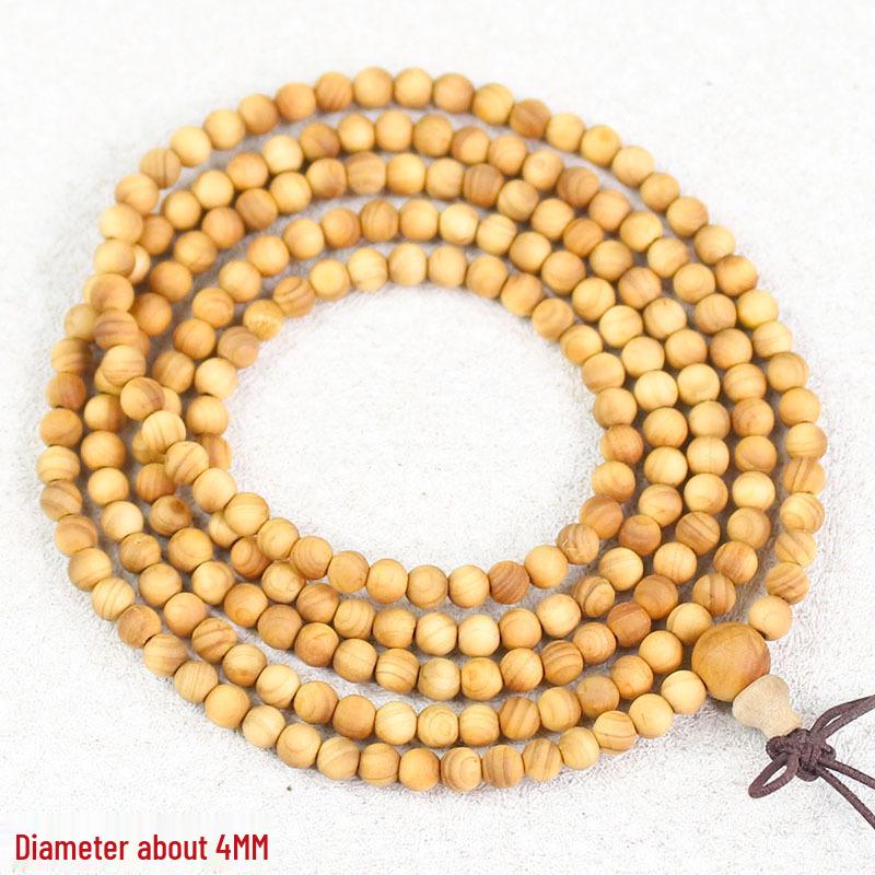 "Taihang Aged Scars 108 Bead Thuja Bracelet, Unisex Couple Jewelry"