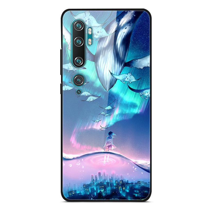Luxury Cover Case for Xiaomi Mi Note 10 Pro Tempered Glass Cover Silicone Phone Case for Xiaomi Redmi Note 10Pro 10 Pro Cases