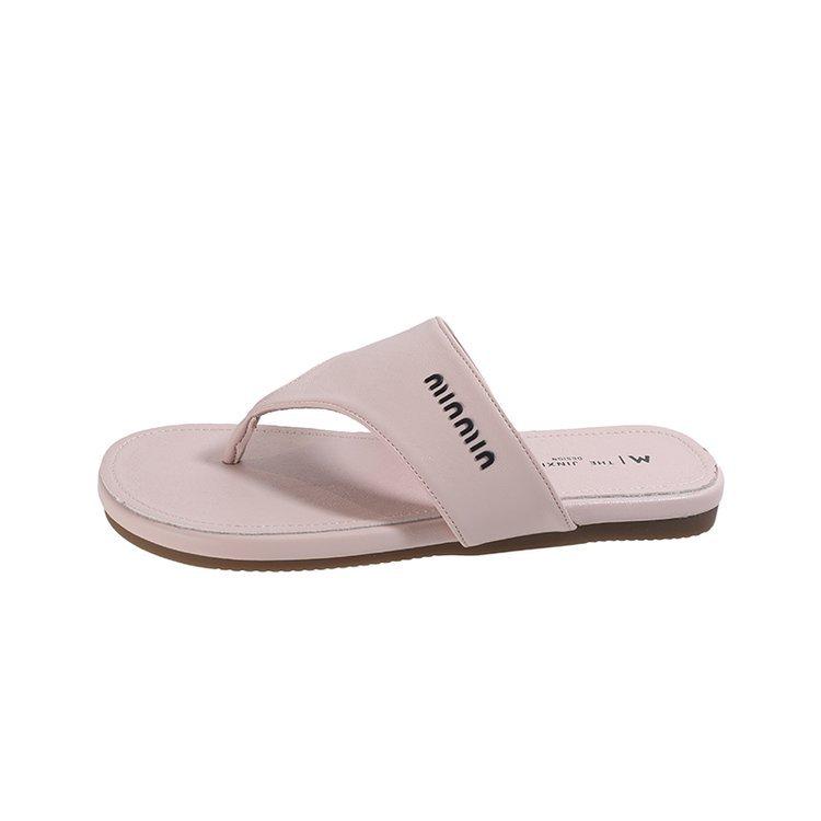 2025 Spring and Summer New Fashion Outer Wear Flat Flip-flops Women's Versatile Toe Slippers Small Fragrant Sexy