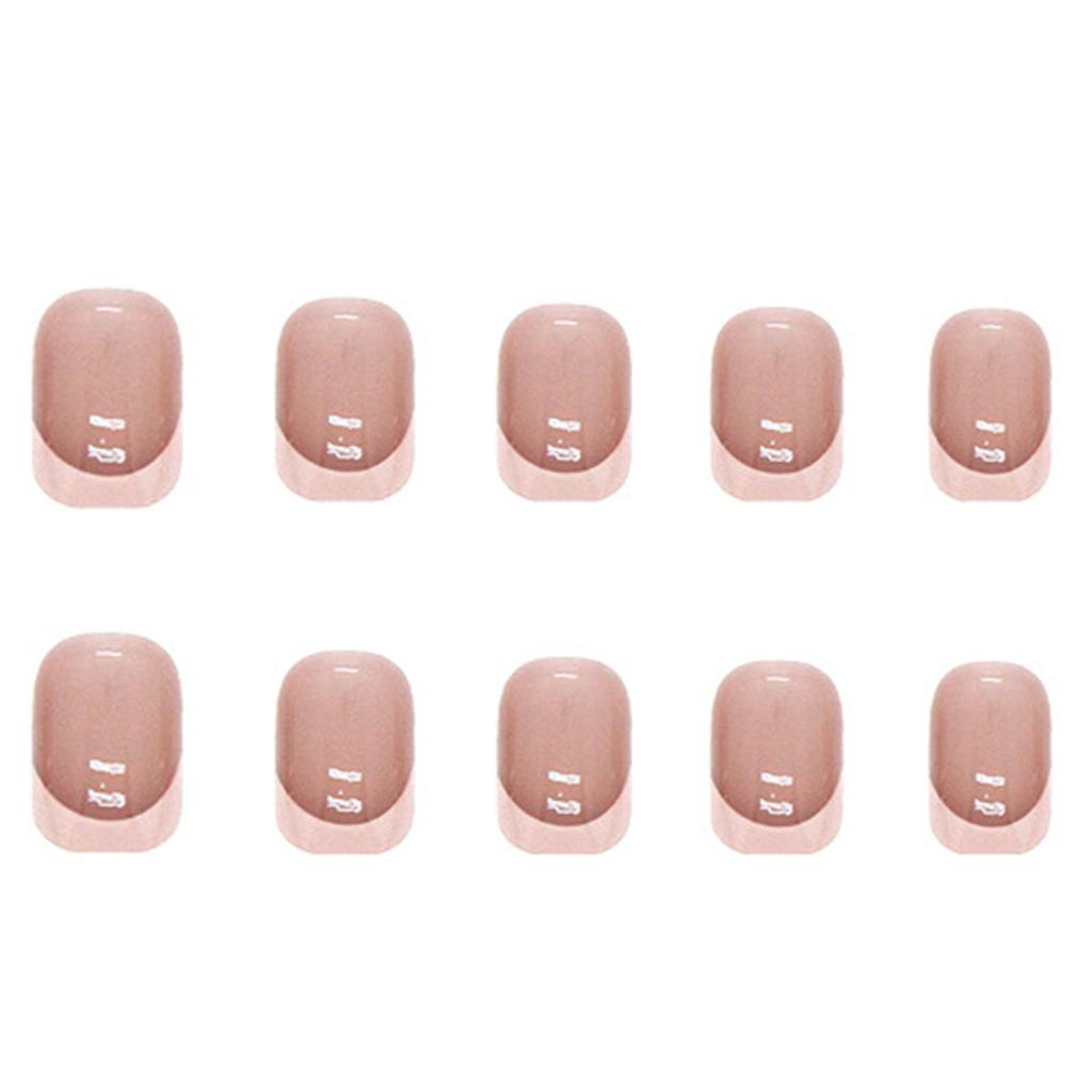 Square Fake Nails for Women Gentle Nude Fake Nails Removable False Nails for Women and Girls Gift