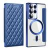 S24ultra Clamshell Leather Case Is Suitable for Samsung S24u Magnetic Mobile Phone Case S23 Electroplated Xiaoxiangfeng S24.