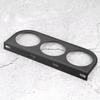 52mm/2in 3-Hole Triple Instrument Panel Shell Gauge Mounting Bracket Car Dashboard Meter Iron HolderBlack