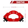 RT10-RT60 Radius Jig, Woodworking Router Templates Arc Angle Positioning Template, Corner Radius, Reusable Positioning Tool