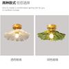 2026 LED Vintage Flower Glass Ceiling Lamps Hallway Corridor Light Warm Light Retro Living Room Interior Decor Lighting HOT