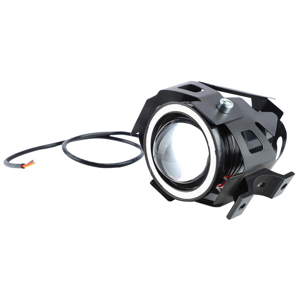 Motorcycle Headlight 4 Lighting Modes Unique Aperture 12 to 60V Shockproof Front LED Spotlights for