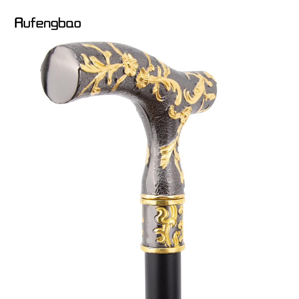 Red Diamond Golden Black Flower Ball Fashion Stick Decorative Stick Cospaly Vintage Party Fashionable Walking Cane Crosier 92cm