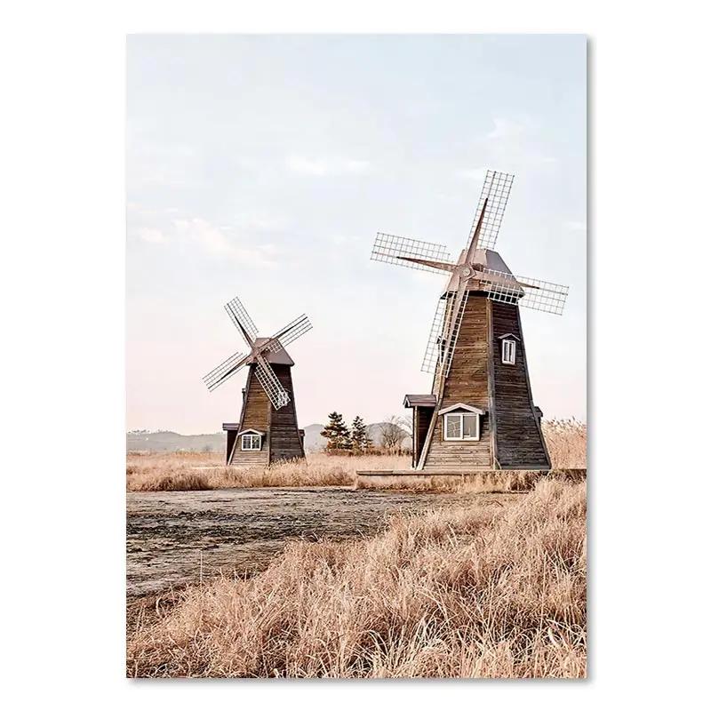 

Бежевый пейзаж настенное искусство постер велосипед воздушный шар фотографии орхидея одуванчик холст картина скандинавские принты спальня домашний декор 21cm×30cm NoFrame