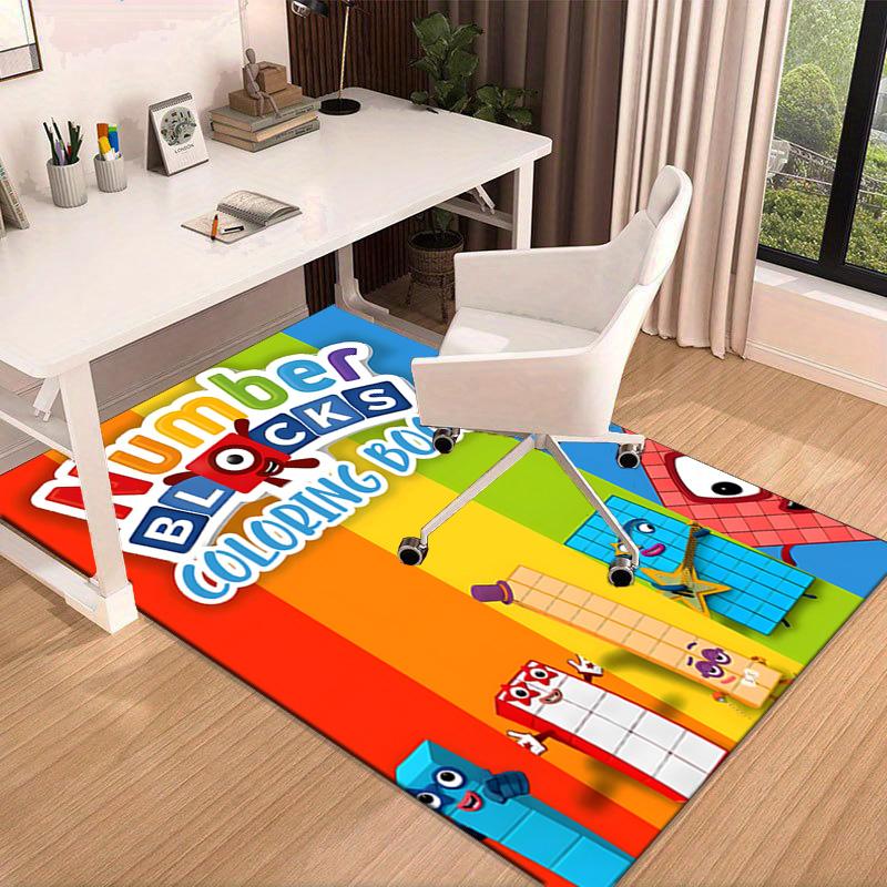 Number-Blocks Adventure Carpet, Chair Rug,Rug for Office Bedroom living rooms, Doormat decor Fan Gift Christmas Gift