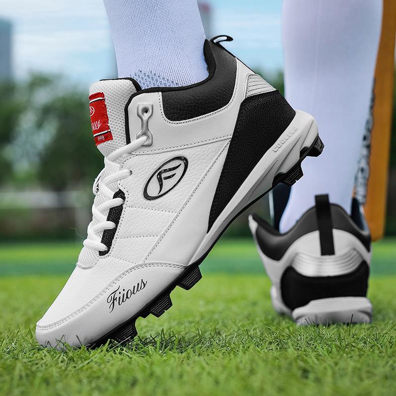 Professional Baseball Shoes Men's Plus Size Comfortable Rugby Softball Shoes Fitness Training Competition Shoes Sizes 38-47